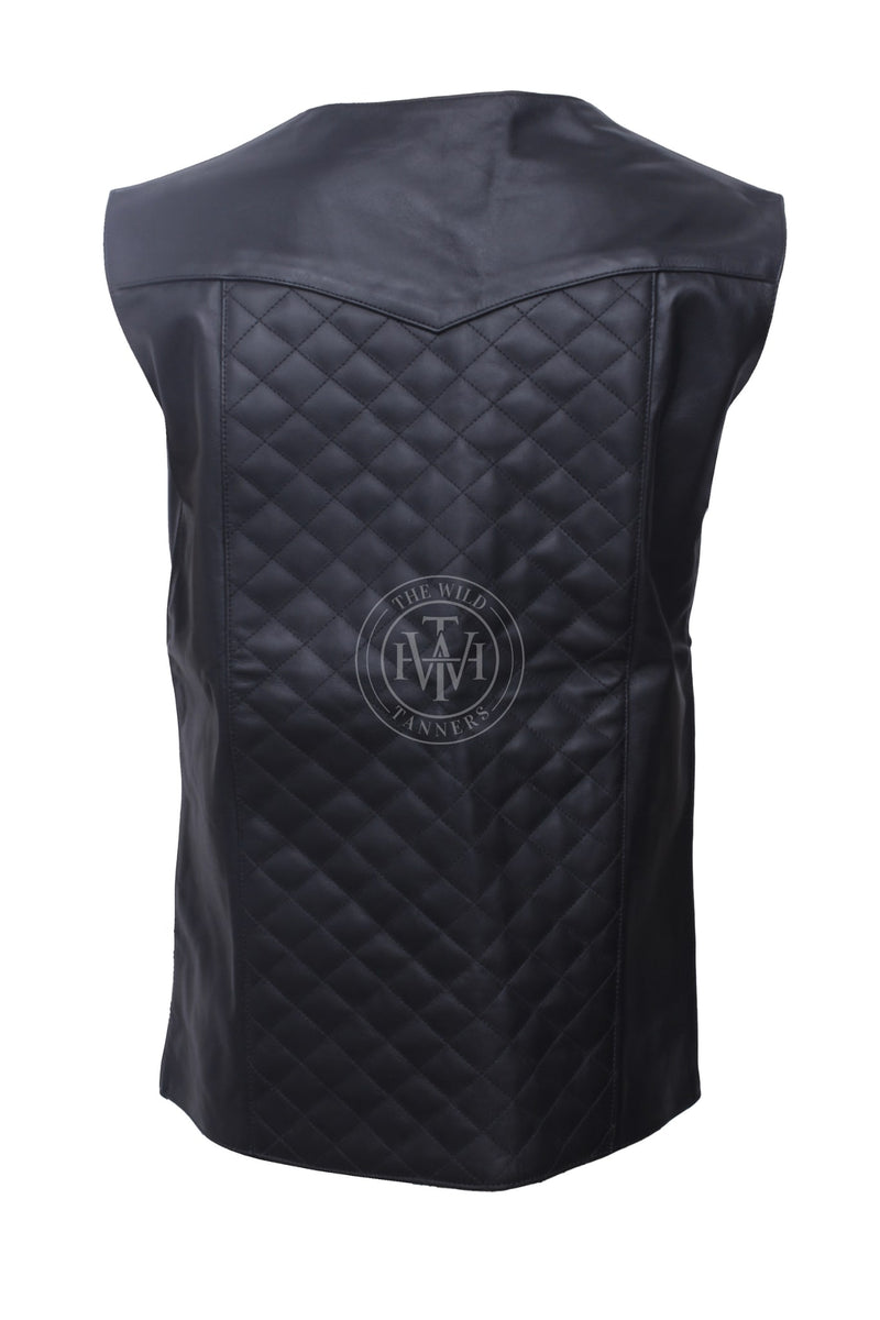 leather vest, gay leather vest, leather vest bdsm, bondage leather vest,