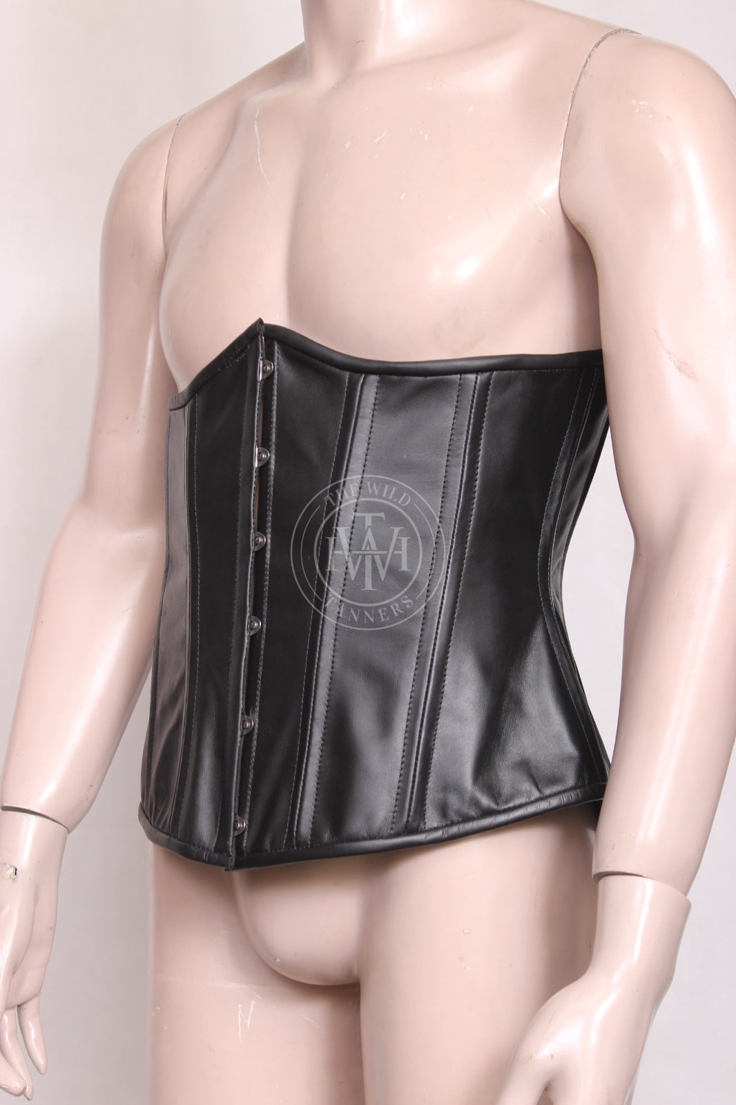 Genuine Leather Underbust Corset, view 2