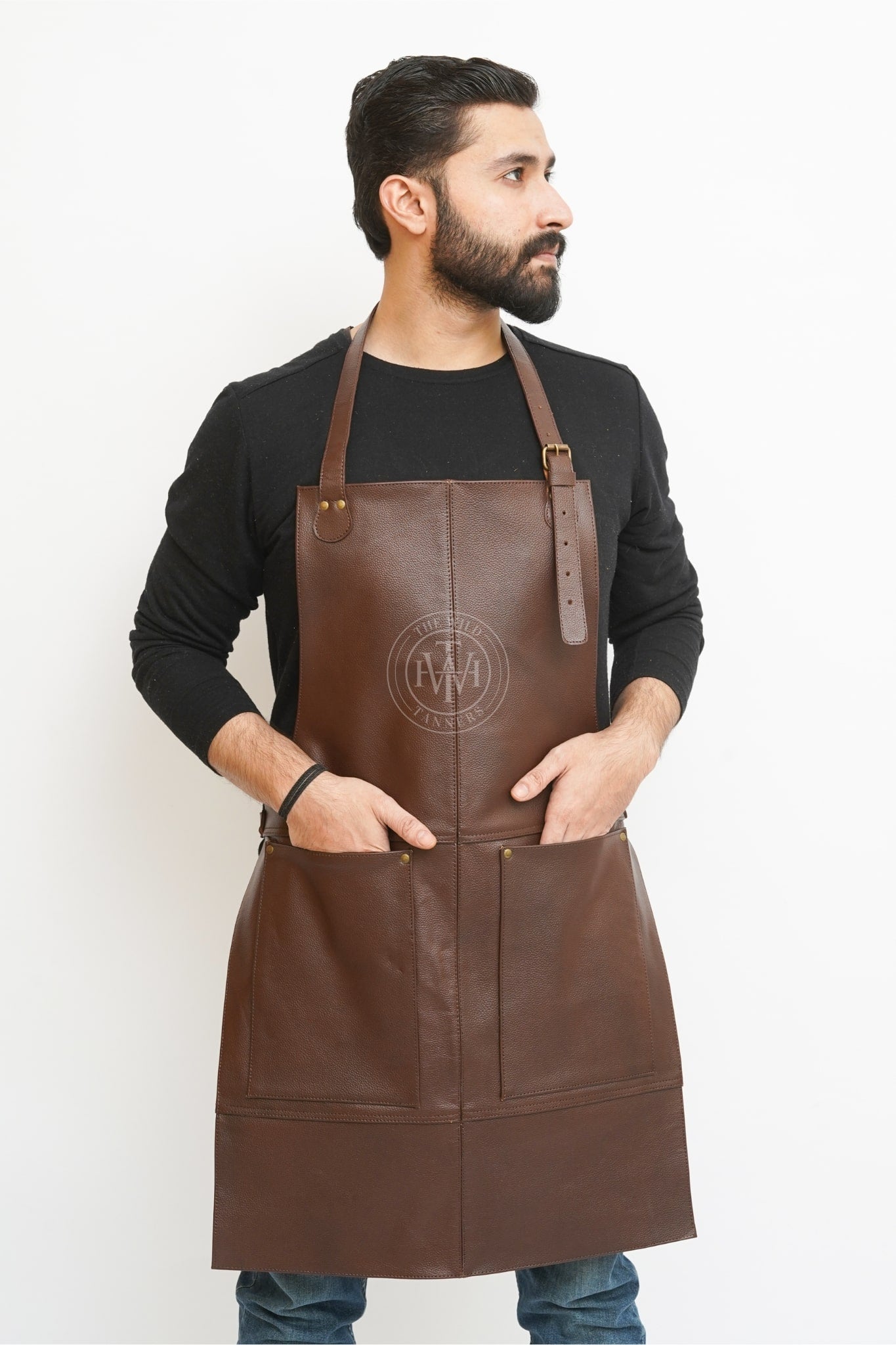 leather apron, brown leather apron, chef apron, bartender apron, butcher apron, bbq apron, barber apron, woodworking apron, carpenter apron, blacksmith apron, apron with pocket