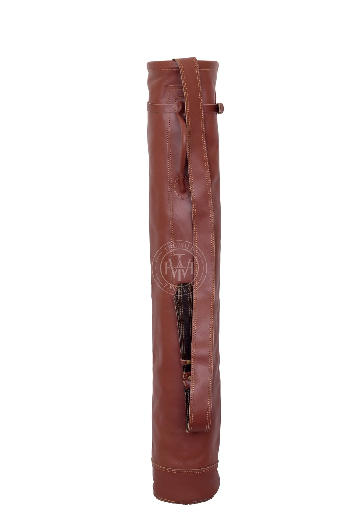 Classic Brown Leather Golf Bag, view 2