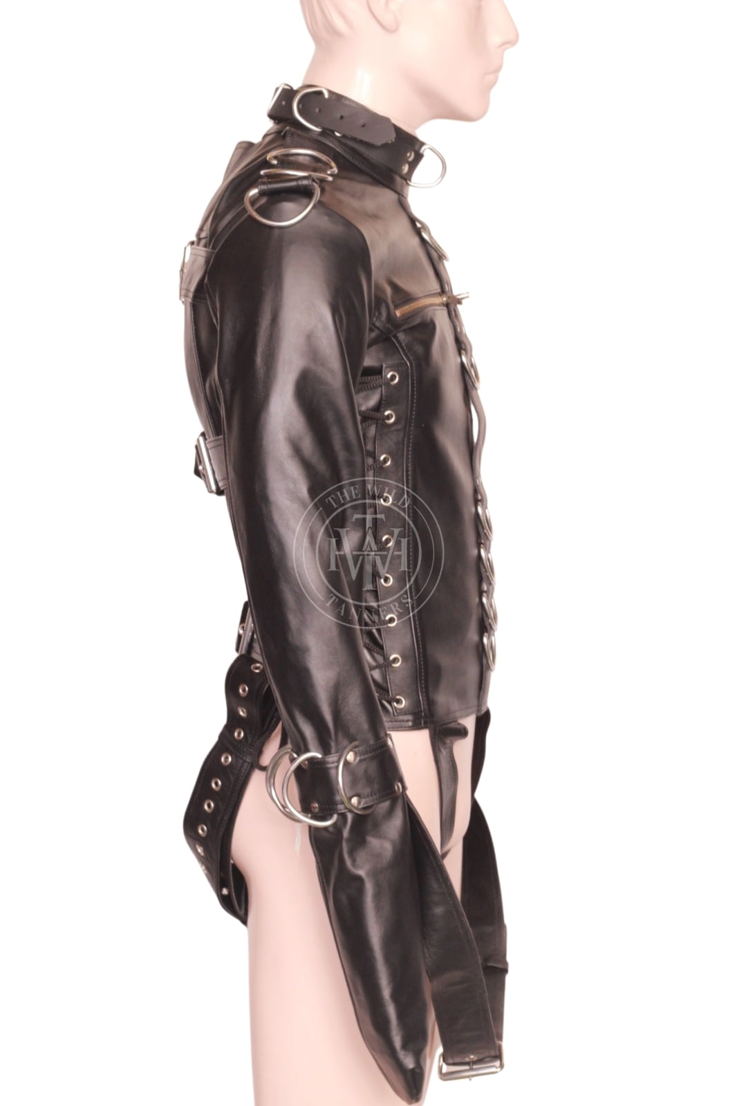 leather straitjacket bondage, leather straight jacket, straight jacket bdsm, leather straitjackets
