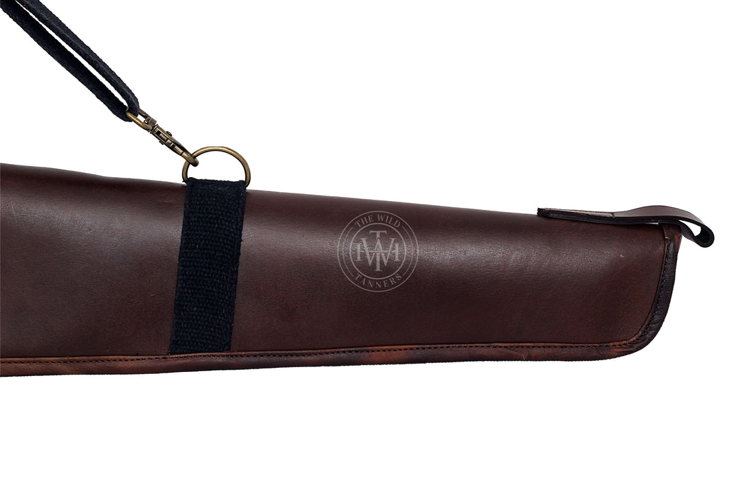 Distressed Leather Shotgun Case