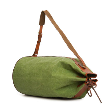 Leather Canvas Duffle Bag For Weekend & Travel