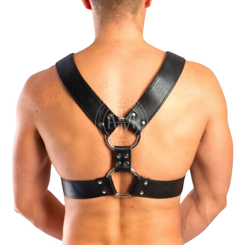 gay leather chest harness, leather chest harness, leather harness