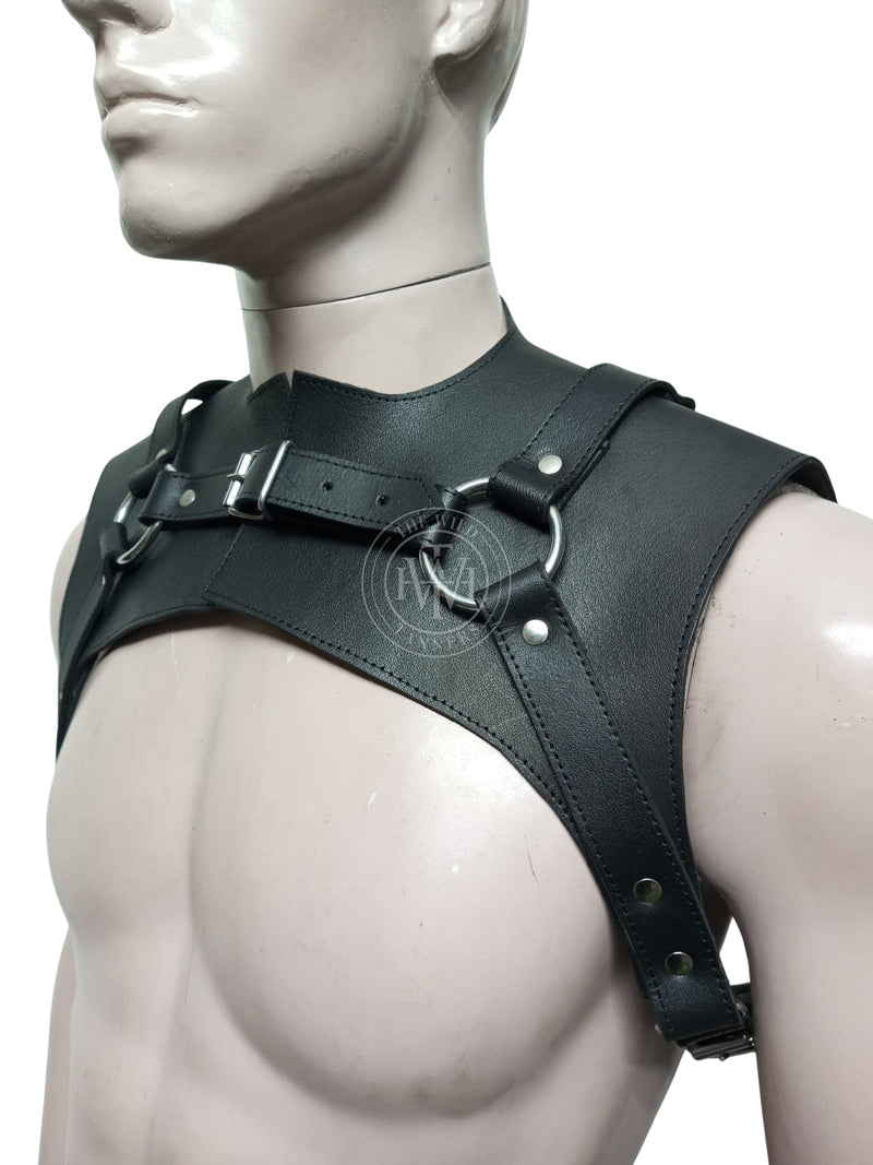 Product front view image of sleek Mens Shoulder Harness