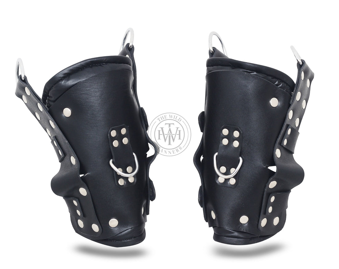 Leather Bondage Suspension Ankle Cuffs