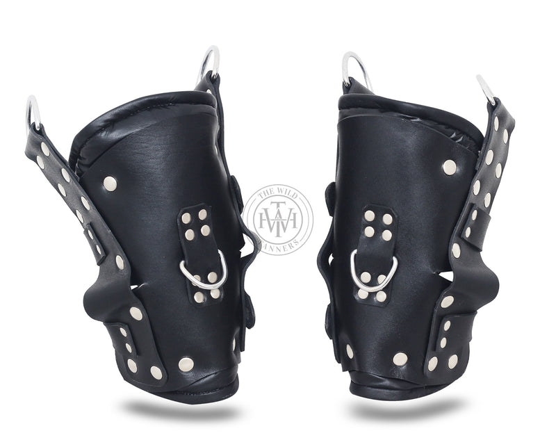 Leather Bondage Suspension Ankle Cuffs