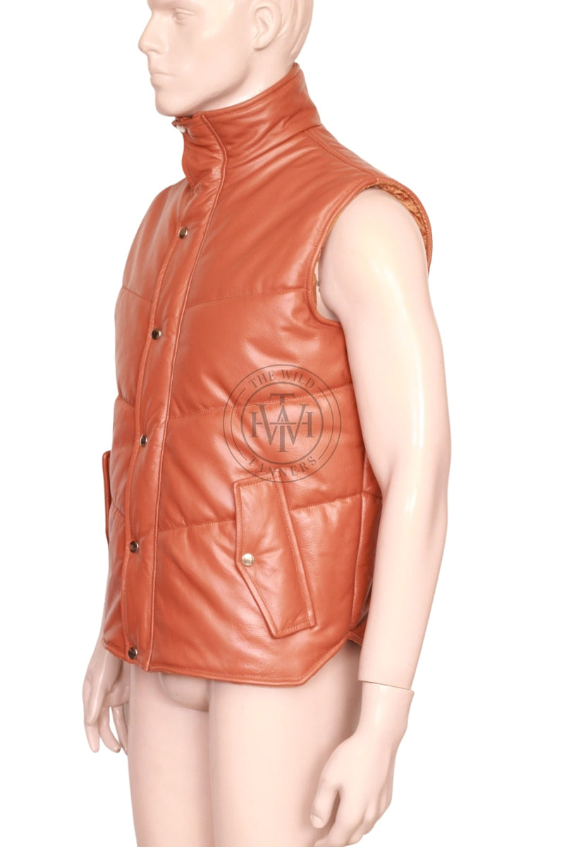 leather vest, gay leather vest, leather vest bdsm, bondage leather vest, leather puffer vest, quilted vest, leather jacket