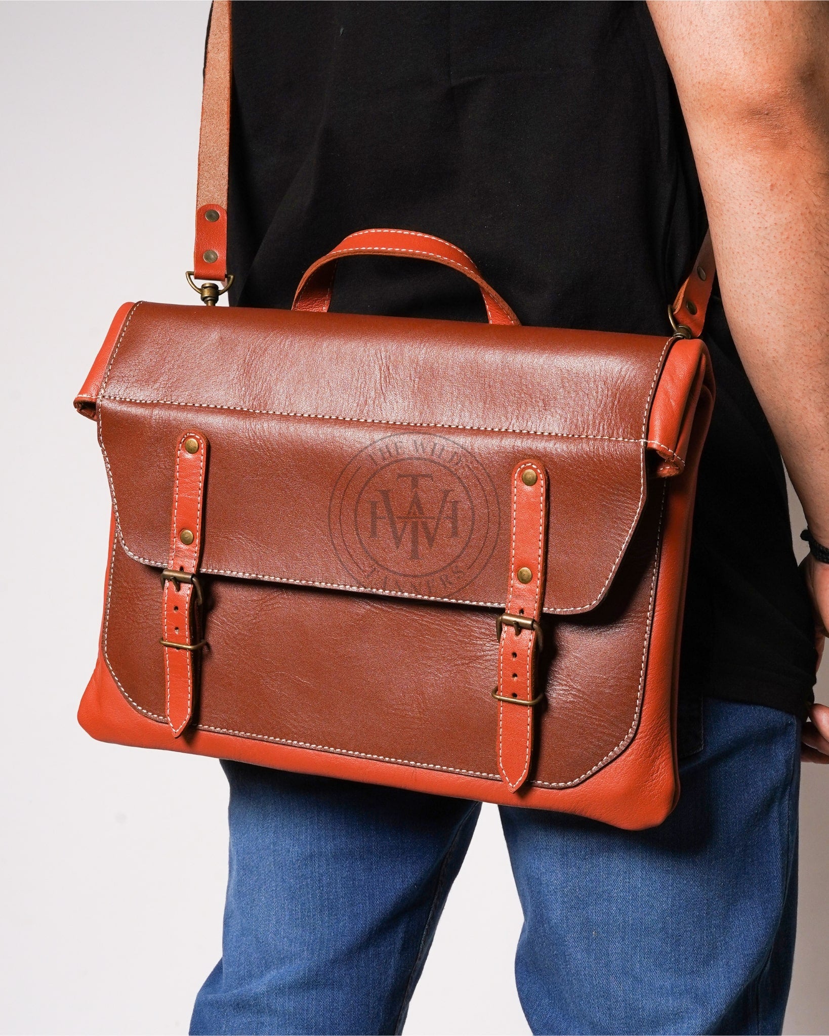 leather briefcase, leather messenger bag, leather office bag, stylish leather briefcase