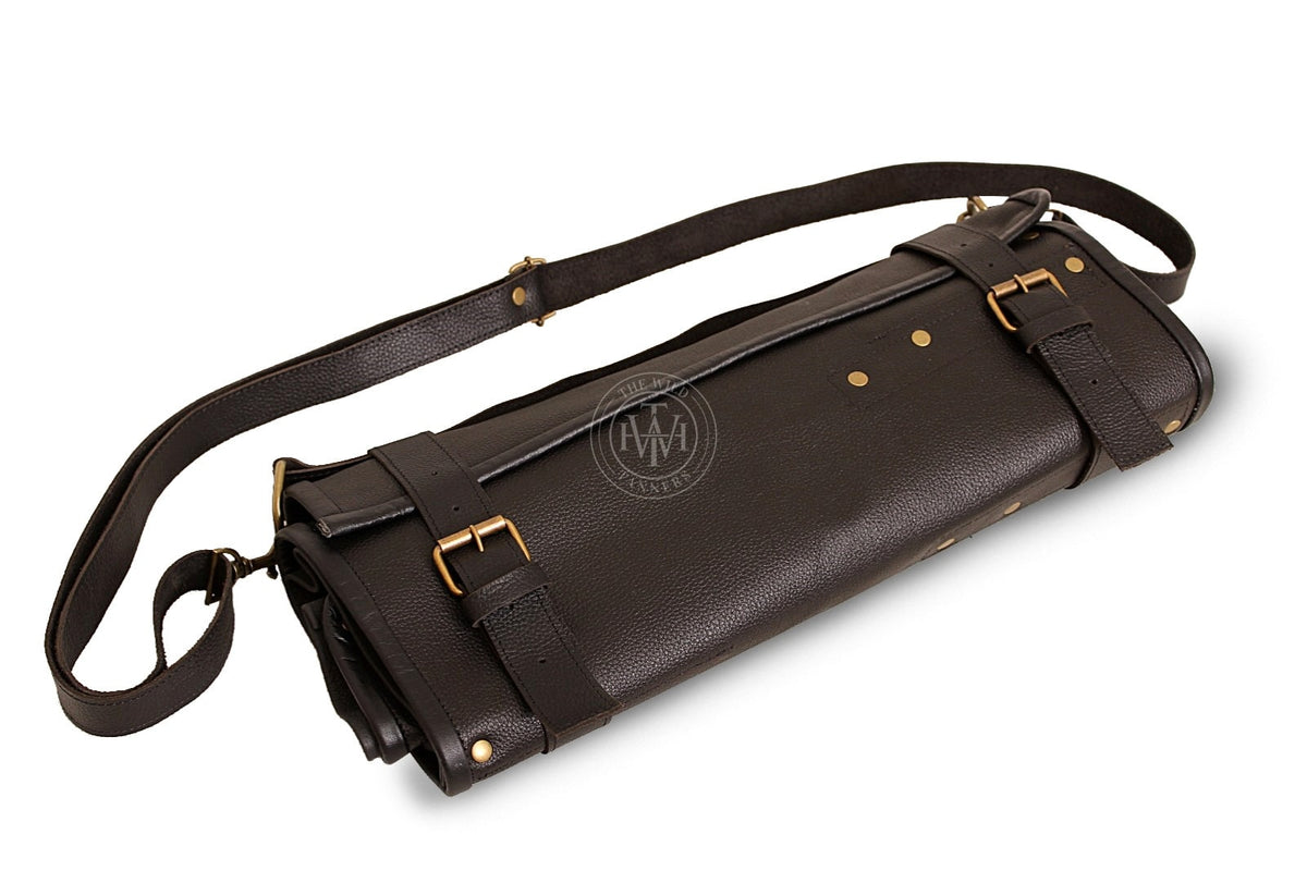 Leather Knife Roll Bag for Professional Chefs, view 2
