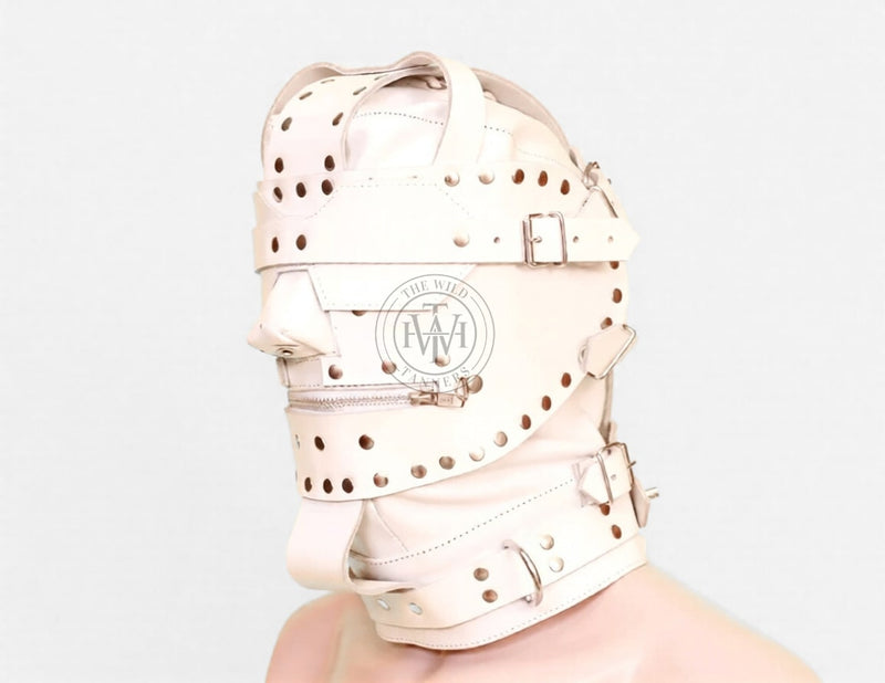 leather bondage hood, Leather BDSM Muzzle, Leather Muzzle, Leather Hood, BDSM Hood, Bondage Muzzle, leather pony play mask, bondage hood , bdsm muzzle, leather bondage hood