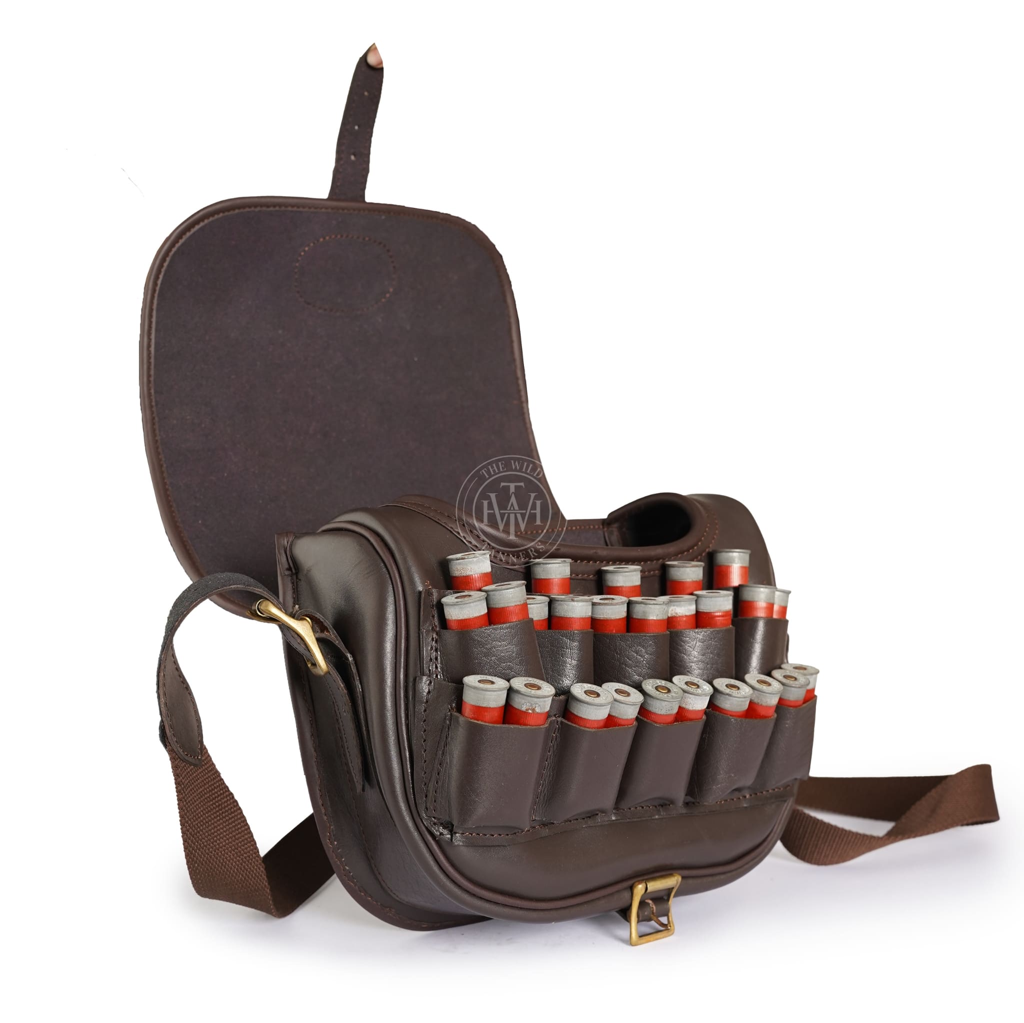 Brown Leather Loaders Bag, Leather Cartridge Holder, Leather Cartridge Bag, Leather Loaders Bag