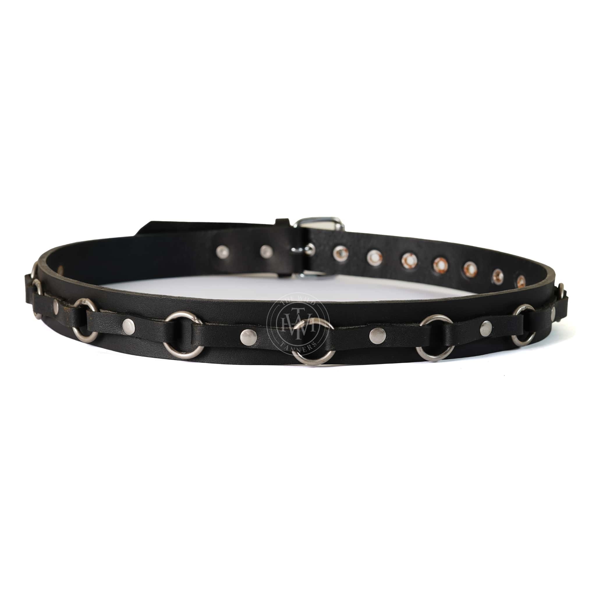 Concho Leather Belt, leather belt BDSM, leather belt bondage