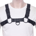 black leather harness, h-harness men, adjustable leather harness, bdsm chest harness, leather h-harness