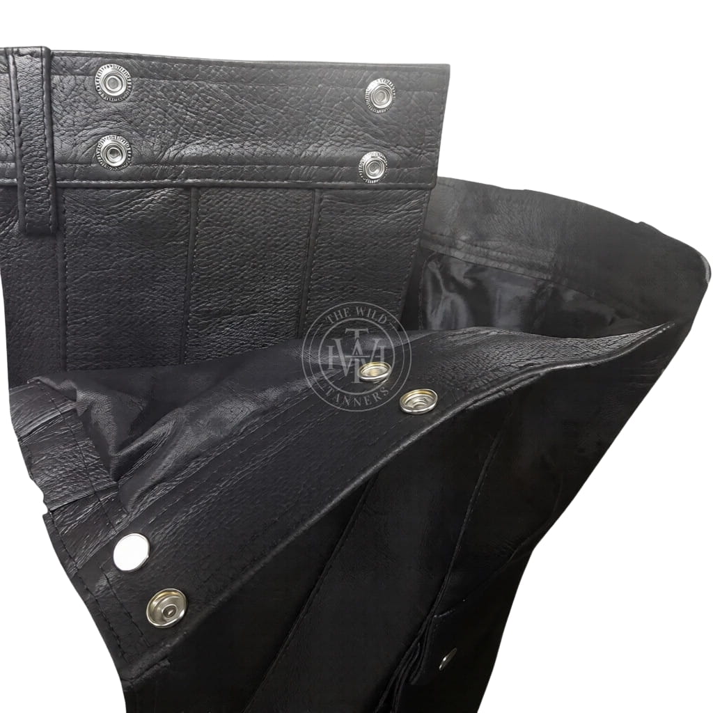 Stylish Leather Gladiator Kilt, view 4