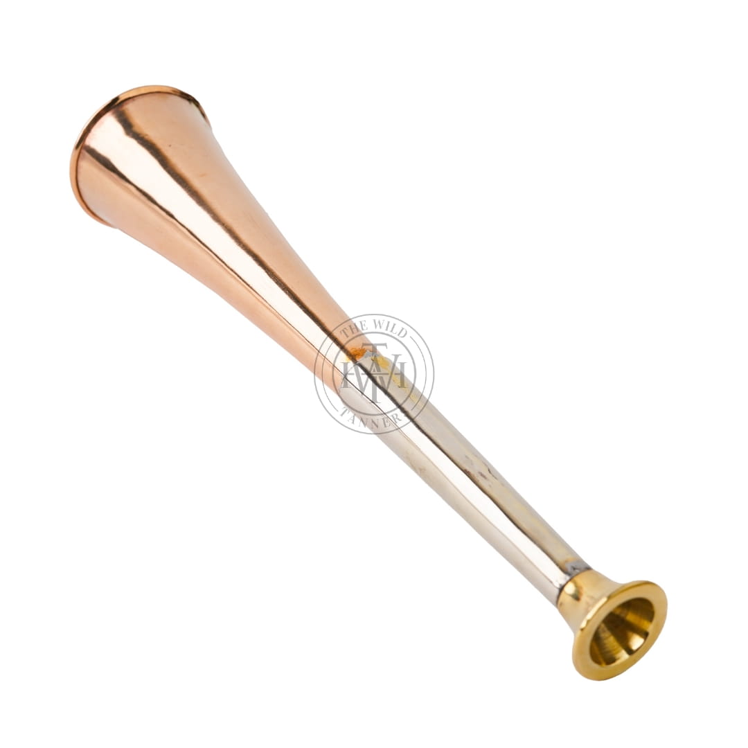 Copper Fox Hunting Horn with Brass Mouthpiece, view 3