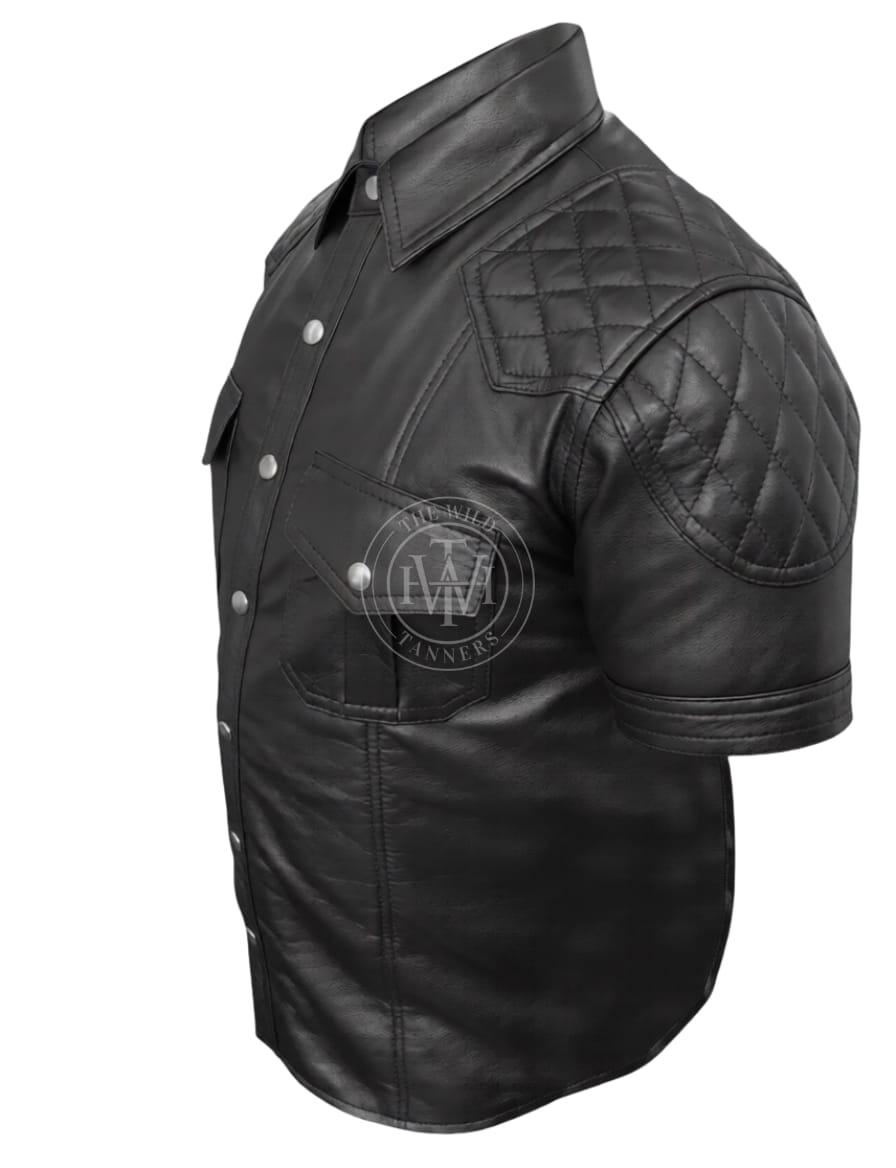 Genuine Leather Shirt for Men, view 3