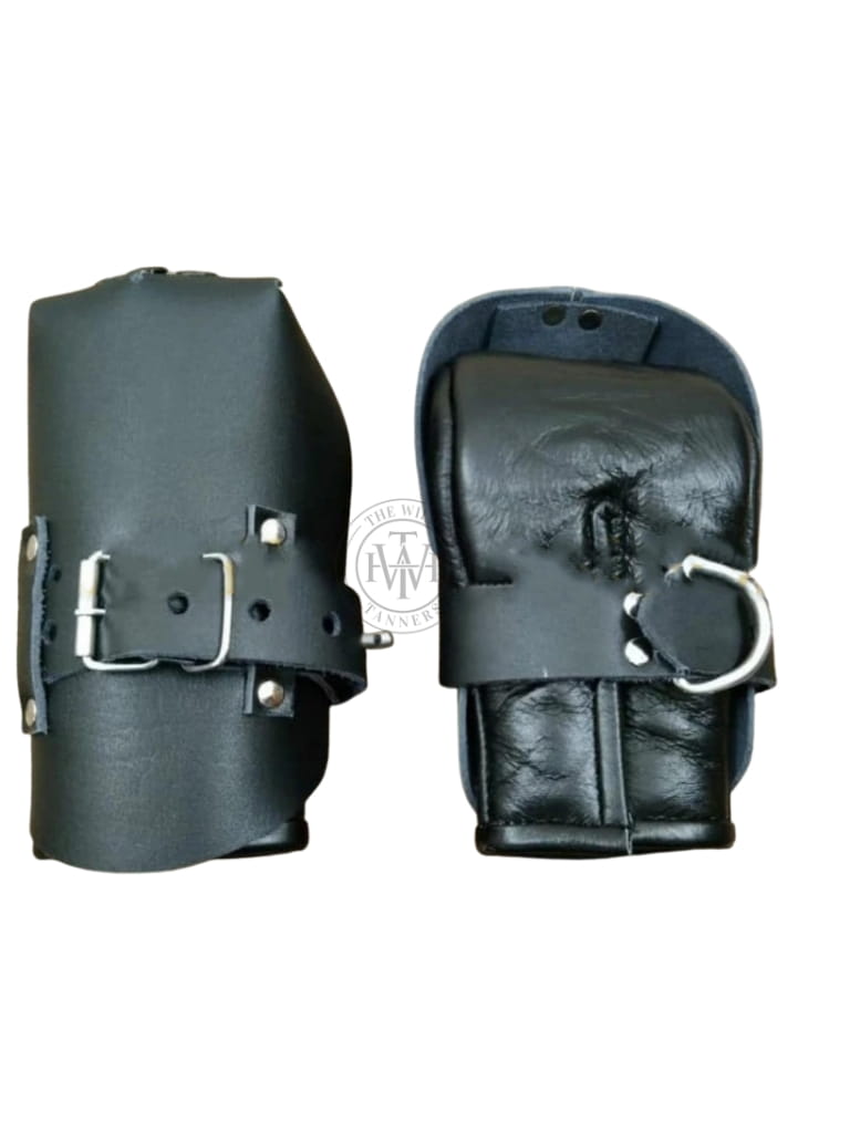 Leather BDSM Fist Mitts Restraint, view 3