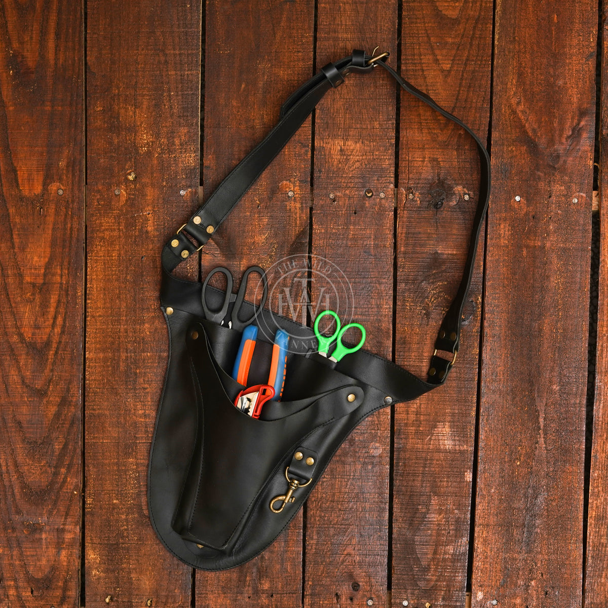 Genuine Leather Florist Tool Belt, view 4