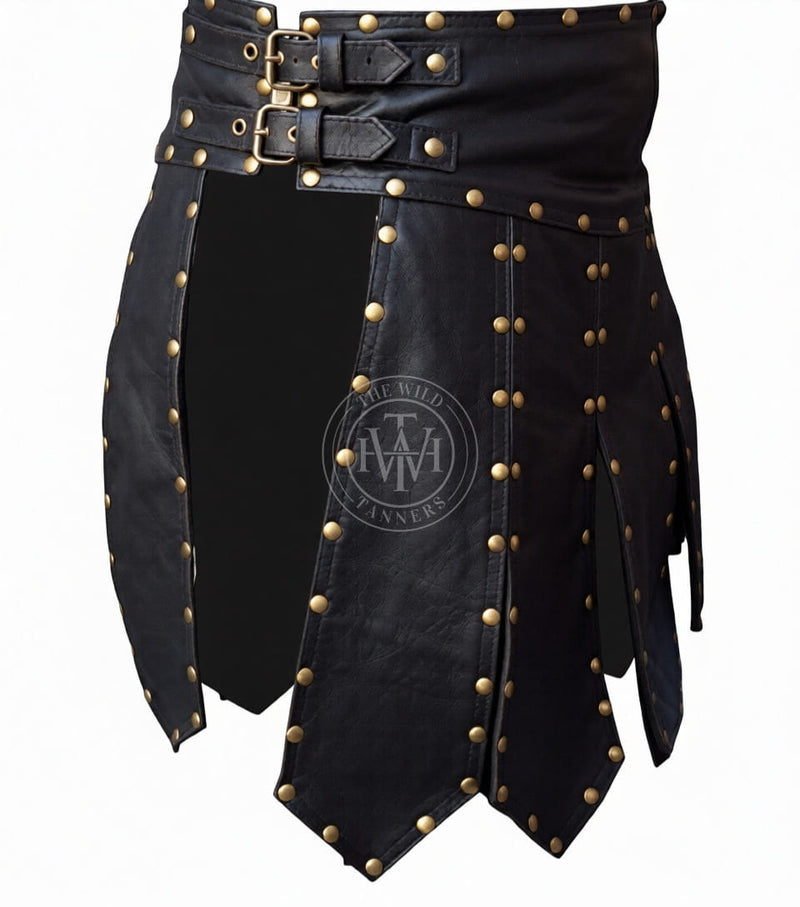 leather kilt, leather kilt for men, mens leather kilt, Gay Kilt, leather gladiator kilt