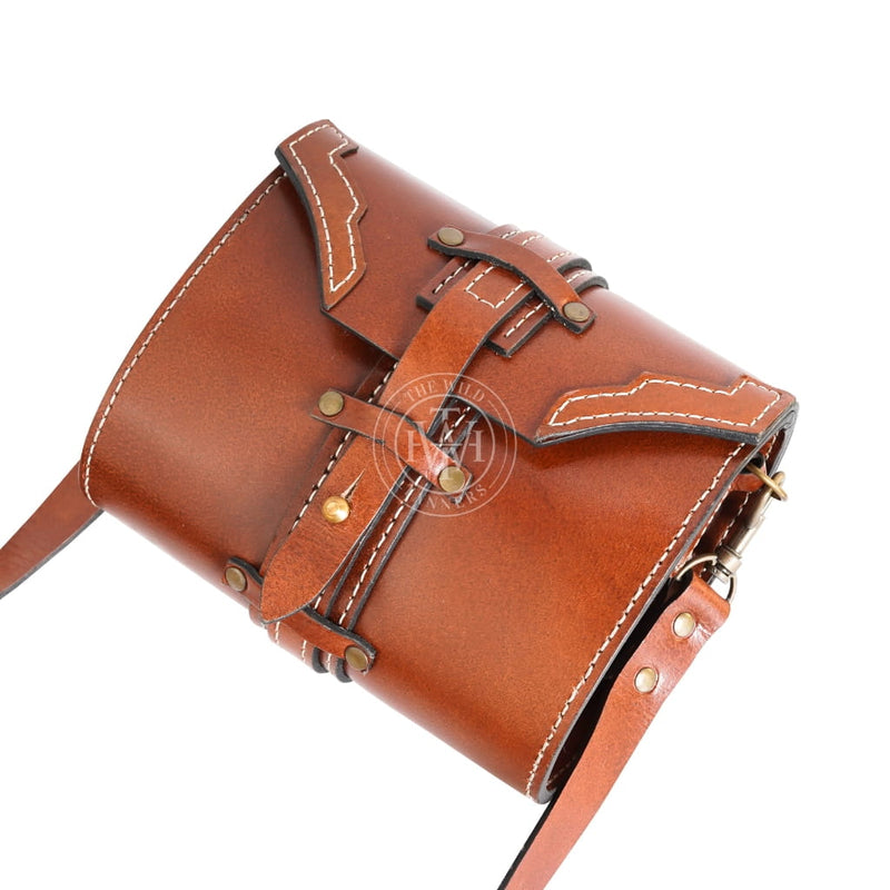 vintage shoulder bag, old school bag, leather bag, leather old school bag