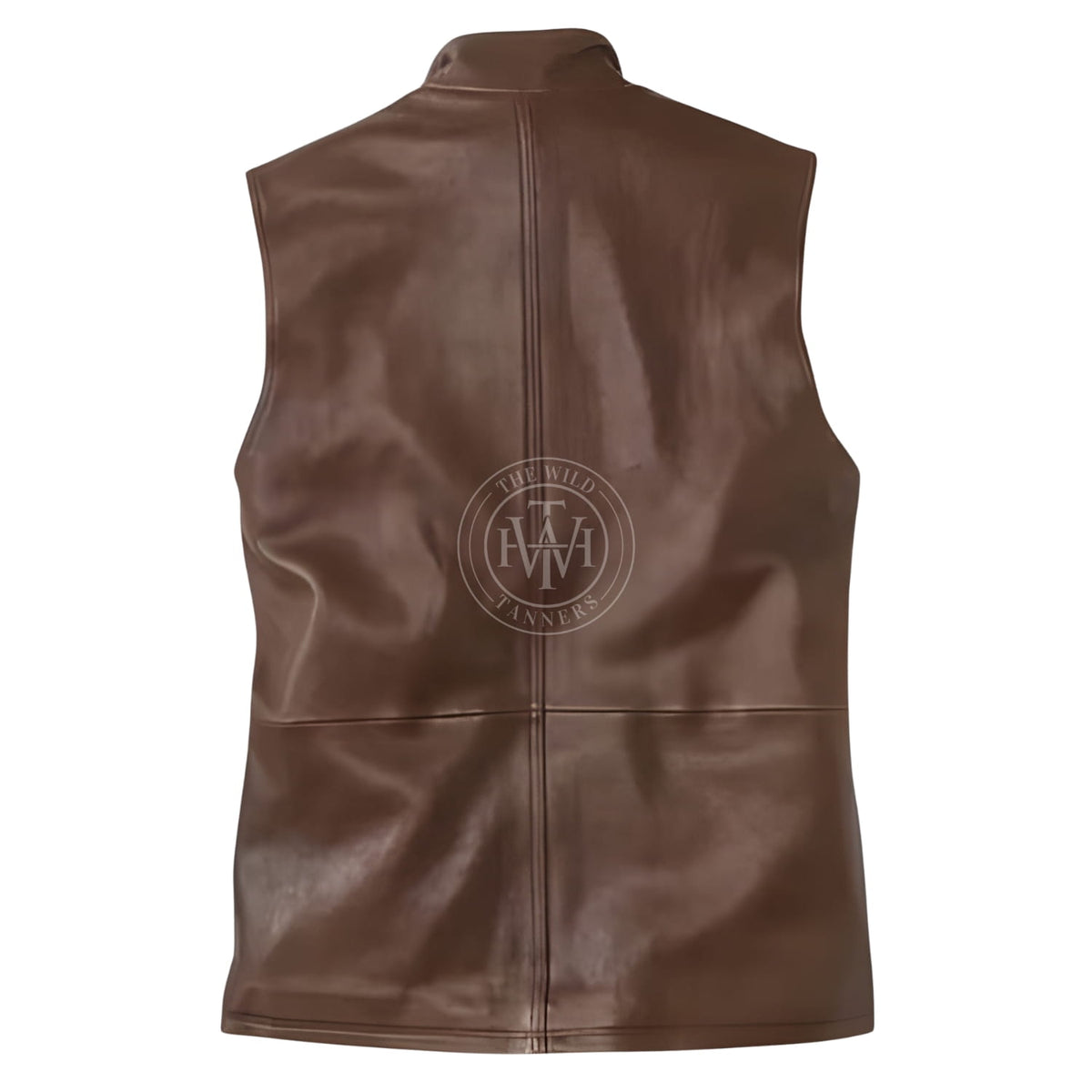 Premium Leather Motorcycle Vest, view 2