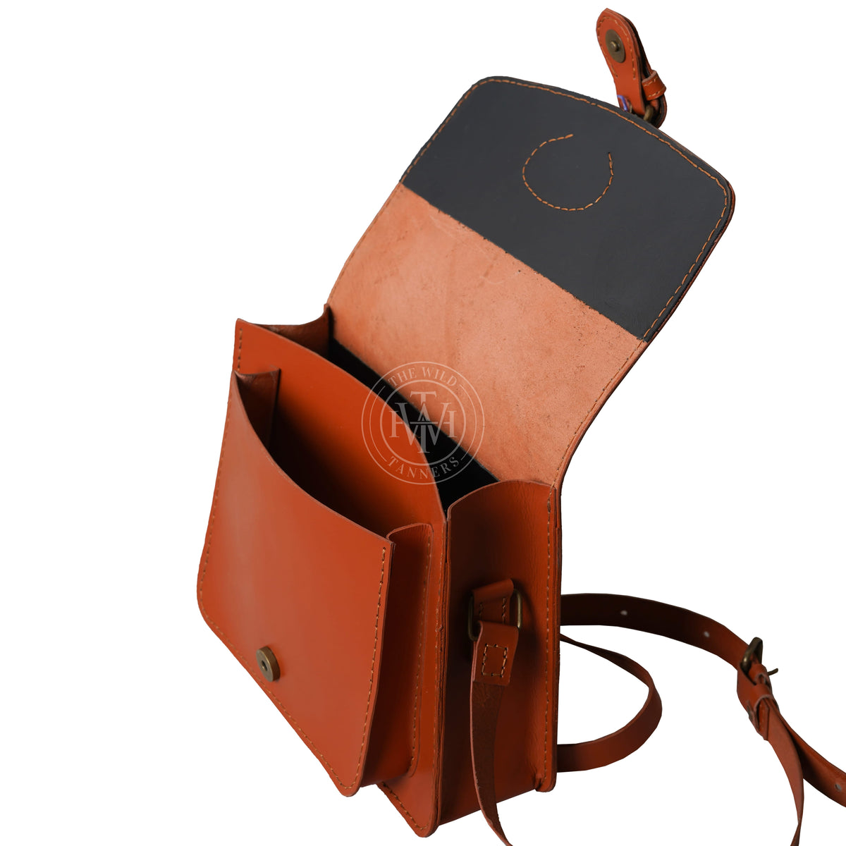 Classic Leather Crossbody Bag, view 5
