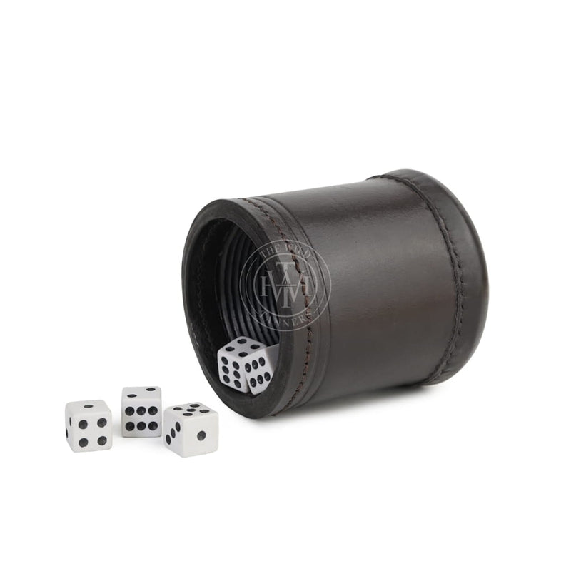 leather dice cups, brown dice cup, leather dice cup, red leather dice cup
