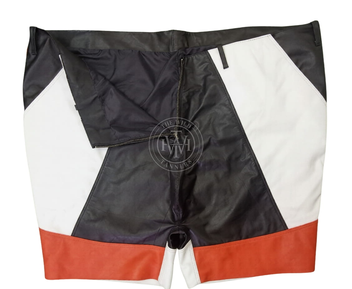 Steampunk Leather Shorts for Men, view 3