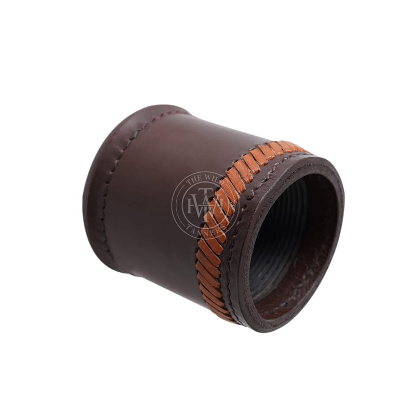 Leather Dice Cups, Brown Dice Cup, Leather Dice Cup