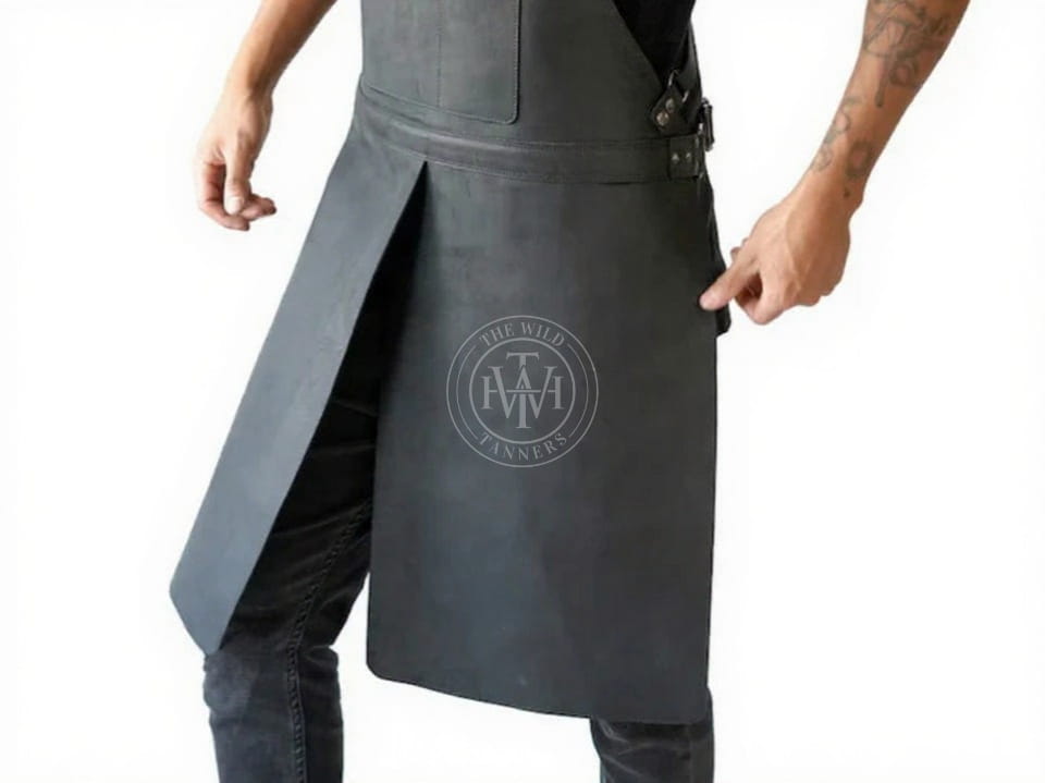 Genuine Leather Split Leg Apron for Multi Purposes, view 3