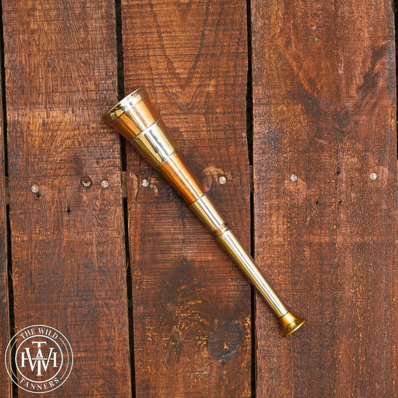 Fox hunting horn, Copper Hunting Horn, Hunting Horn with Brass Mouthpiece, fox hunting horn for sale