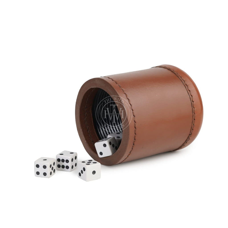 Leather Dice Cups, Brown Dice Cup, Leather Dice Cup, Black Dice Cups, backgammon dice cups