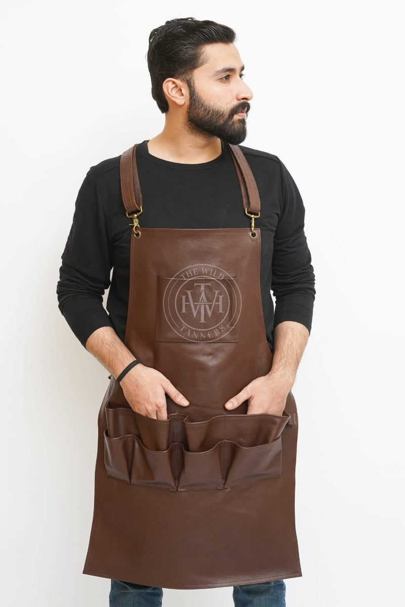 Leather work apron with pockets, Leather Aprons, Leather Woodworking Apron, Leather Butcher Apron, Leather Chef Apron, Leather Blacksmith Apron, Leather Barber Apron, Leather BBQ Apron, Leather Carpenters Apron, Leather Welding Apron