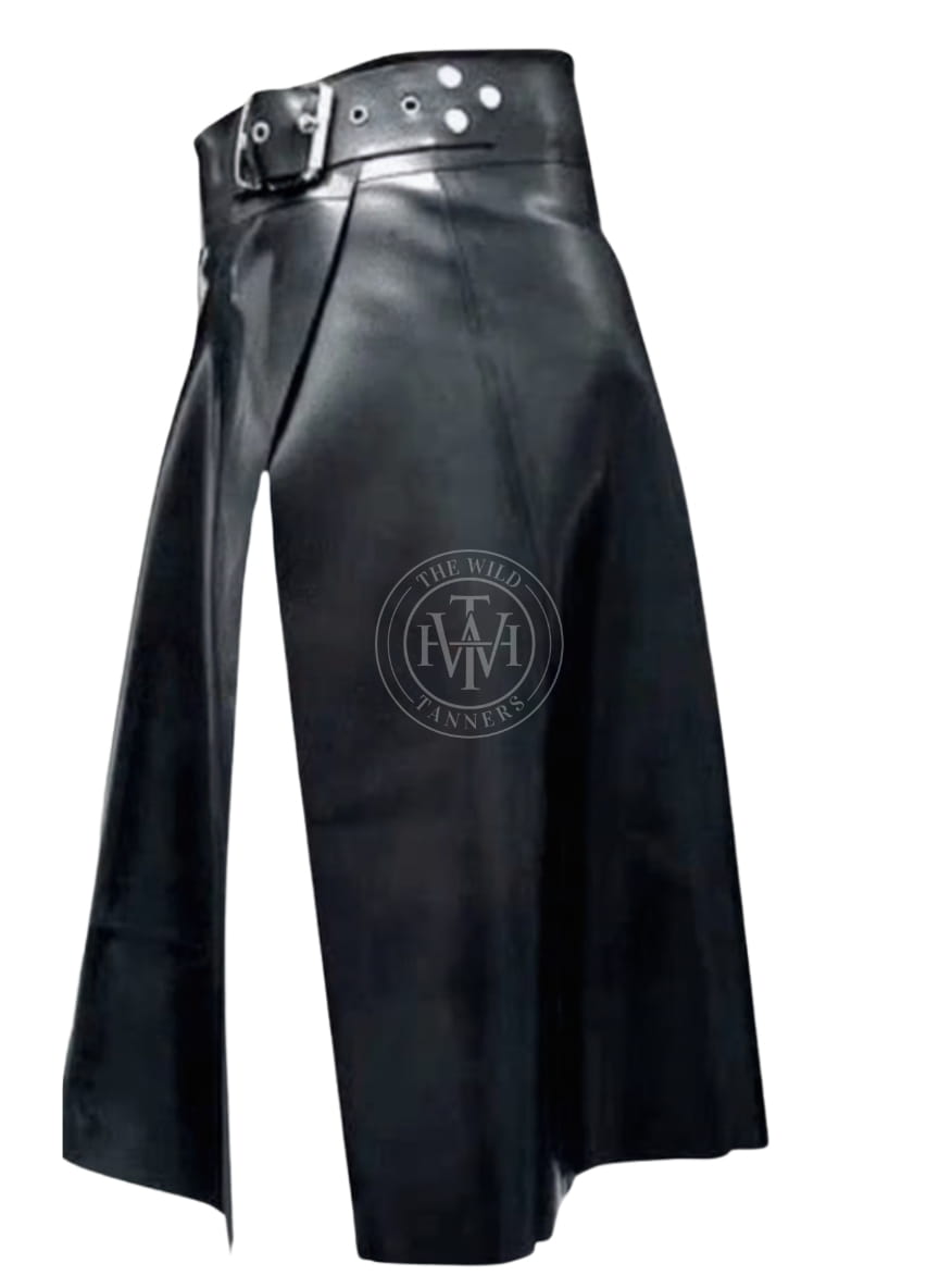 Steampunk Leather Kilt, view 2