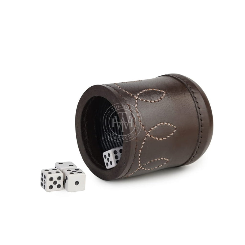 Leather Dice Cups, Brown Dice Cup, Leather Dice Cup, Dice Shaker, Leather Dice Shaker