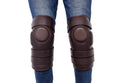 Genuine Leather Polo Knee Guards 3 Straps