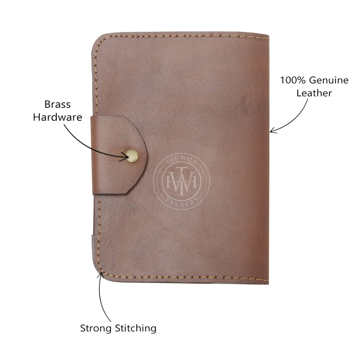 Genuine Leather Golf Scorecard Holder, view 3
