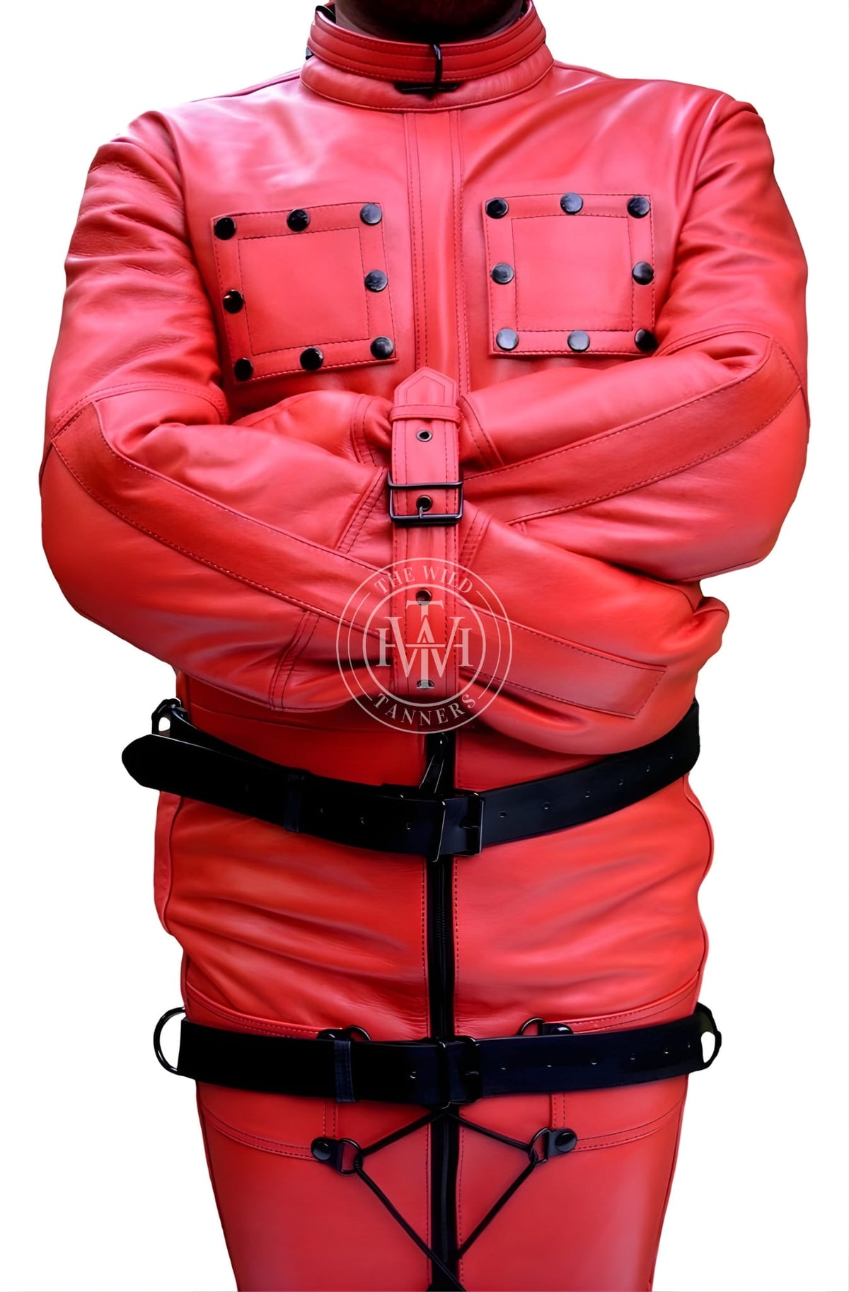 Bondage Leather Sleepsack with Heavy Duty Belts, view 2