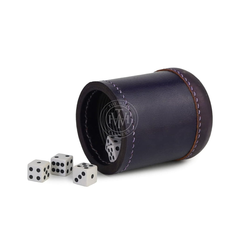 Leather Dice Cups, Purple Dice Cup, Leather Dice Cup, Dice Shaker, Leather Dice Shaker