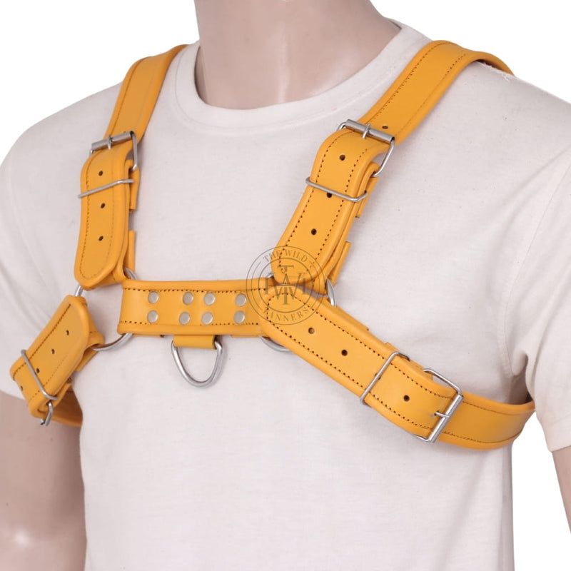 gay leather harness, adjustable leather harness, mens leather chest harness, leather d-ring harness, mens leather harness, gay mens leather harness