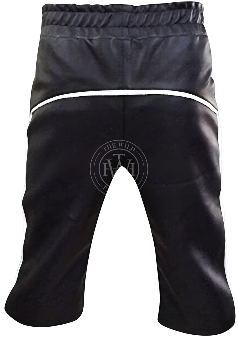 leather shorts, leather shorts bondage, leather shorts bdsm, leather gay shorts, gay leather shorts
