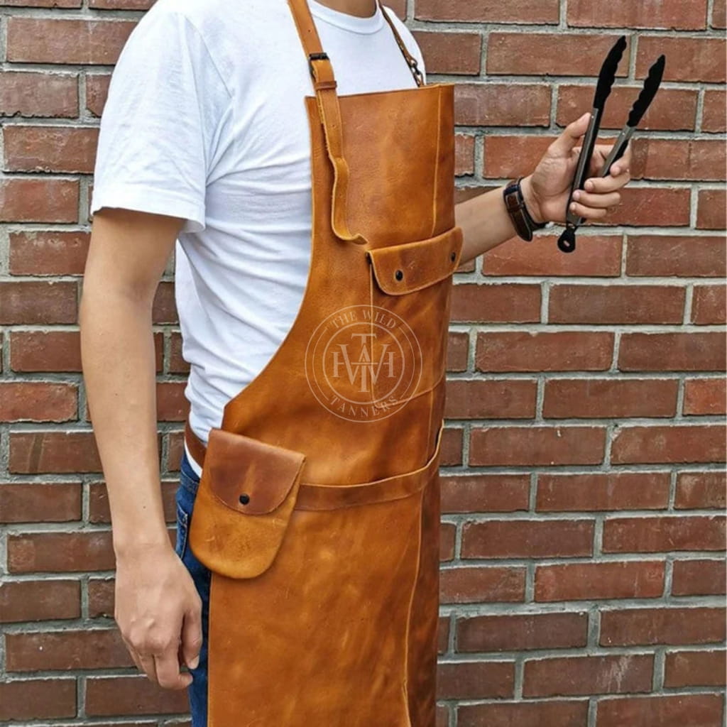 Genuine Mens Leather Aprons, view 3