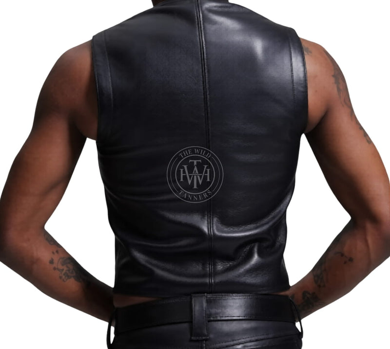leather vests, gay leather vest