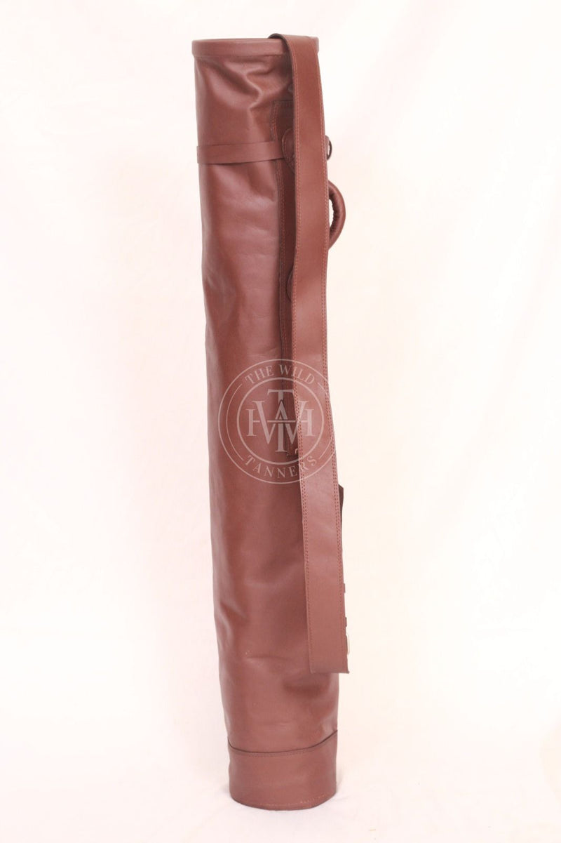 vintage leather golf bag, sunday golf bag, old leather golf bag, antique golf bag, leather sunday golf bag