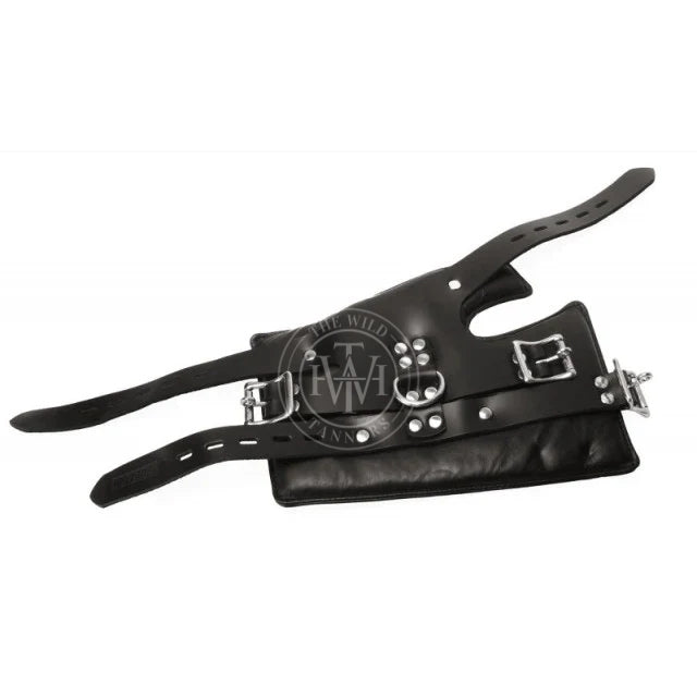 Premium fur-lined leather bondage suspension cuffs, view 3