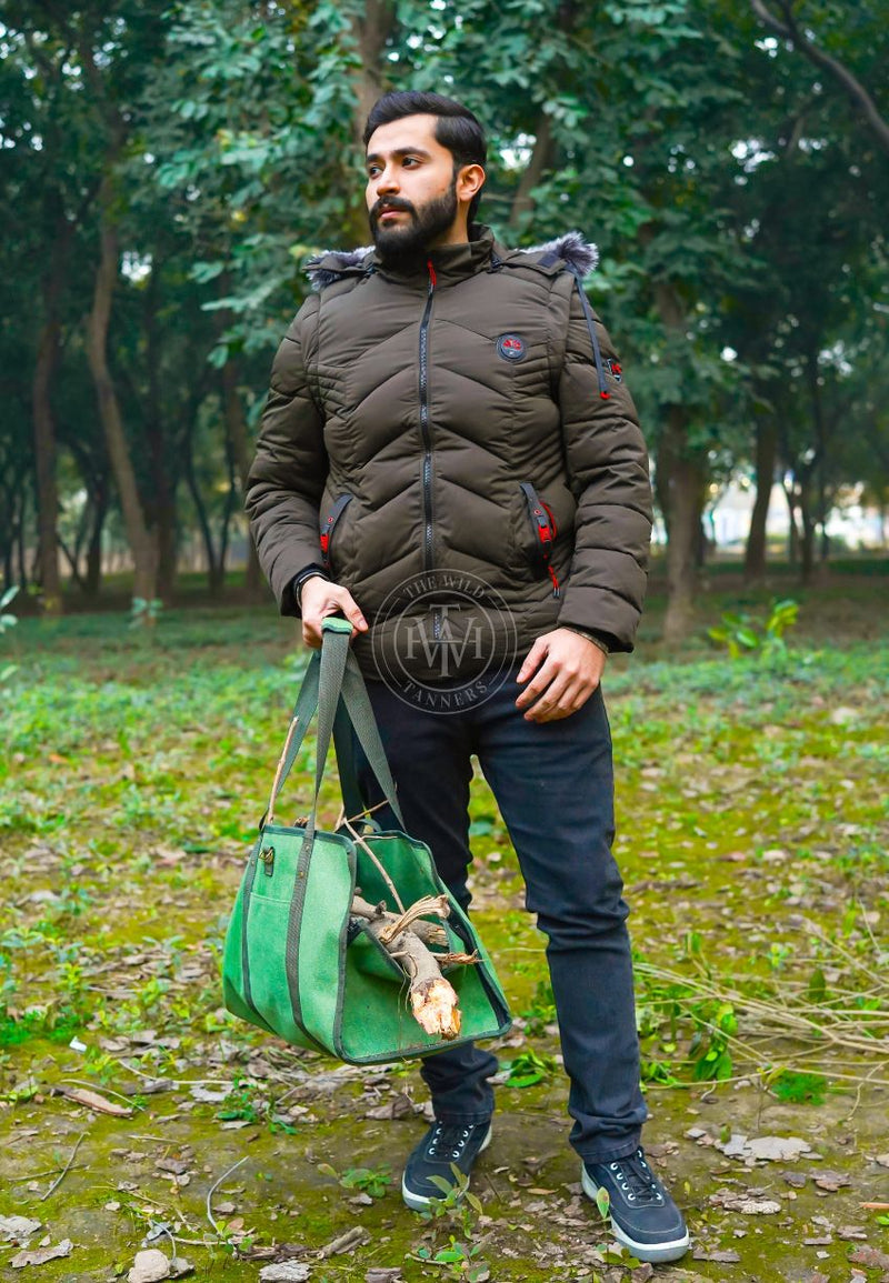 canvas log carrier, firewood carrier