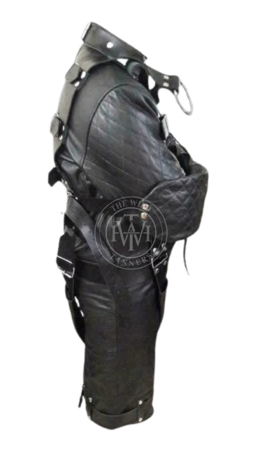 Leather Straitjacket Bondage, Leather Straight Jacket, straight jacket bdsm, leather straitjackets