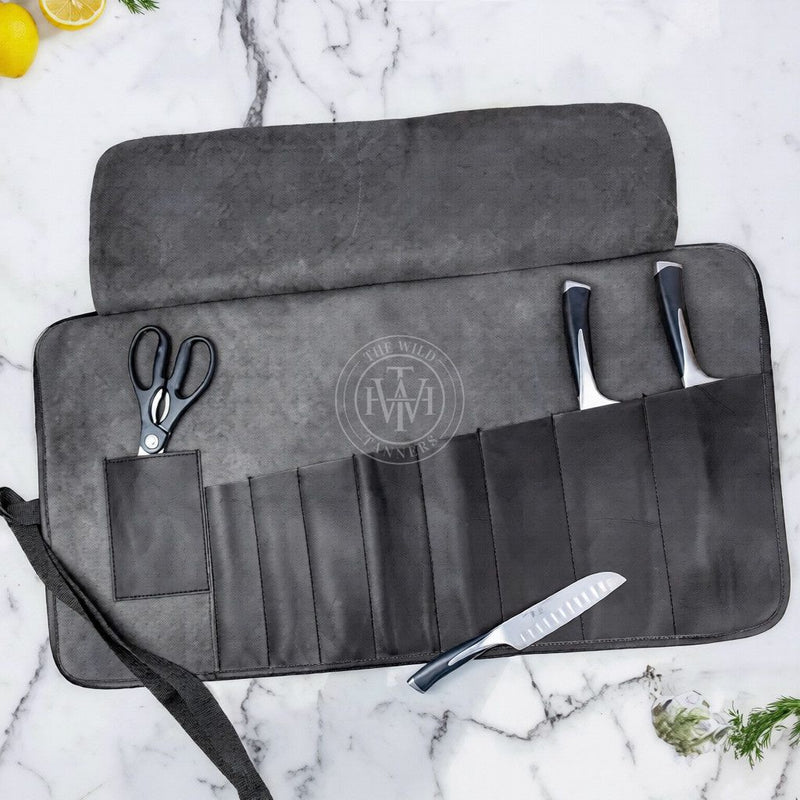 Black Classic Knife Roll