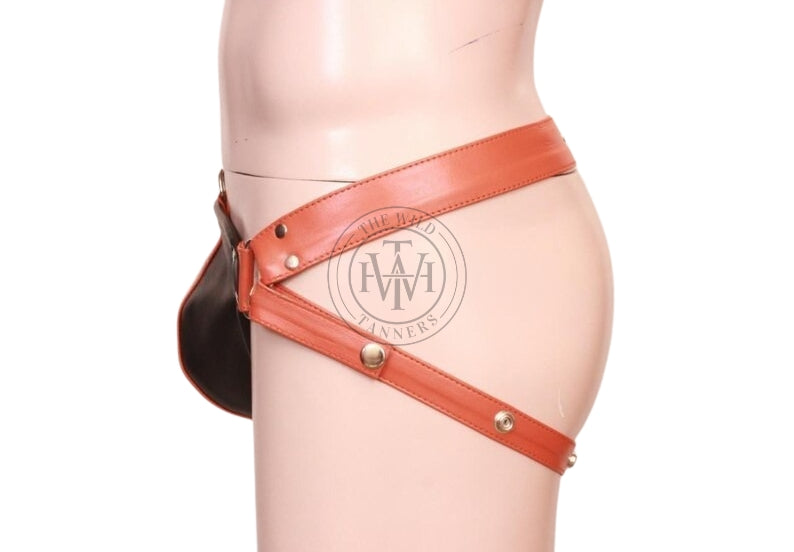 leather jockstrap, leather thong, leather underwear, BDSM Jockstrap, leather bondage jockstrap